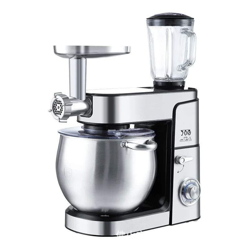 12L Stand Planetary Mixer Meat Grinder Juicer Cake Food Processor 1500W Stainless Steel Bowl and Timer Dough Mixer