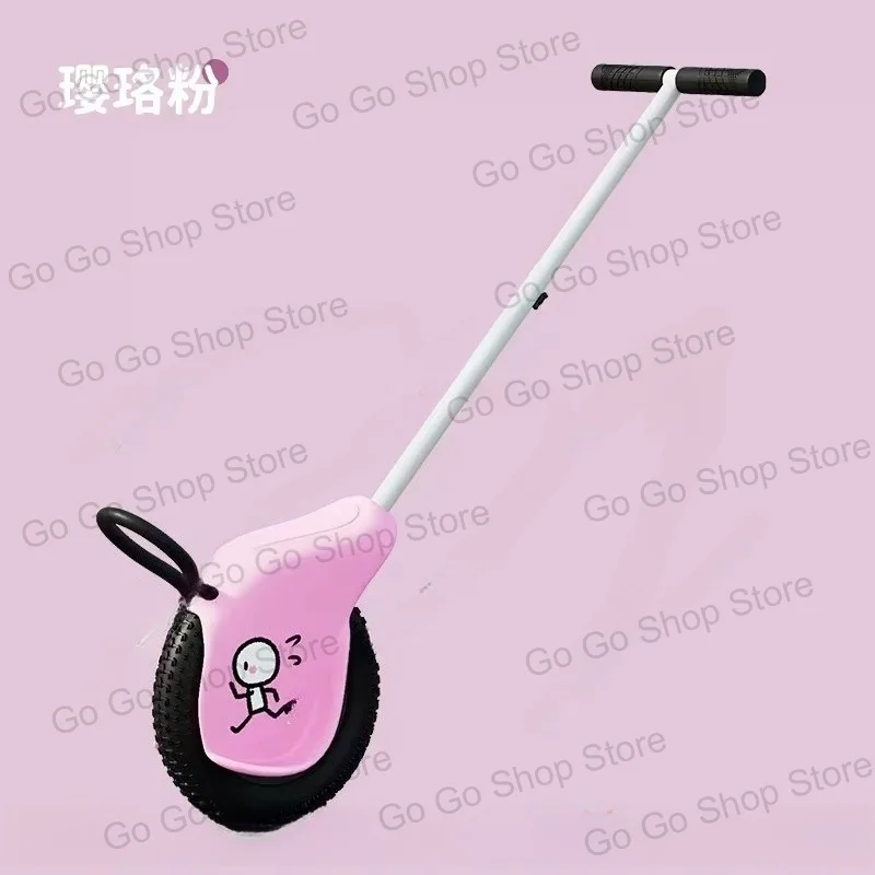Parent-Child Unicycle with Auxiliary Wheel Baby Walker - Outdoor Play Camping Trolley Light Travel Children's Rolling Cart