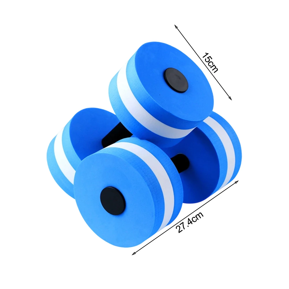 Fun Engaging Pool Exercise Tools Pool Dumbbells Blue Floating Dumbbells Low-impact Resistance Buoyant EVA Foam Easy To Handle