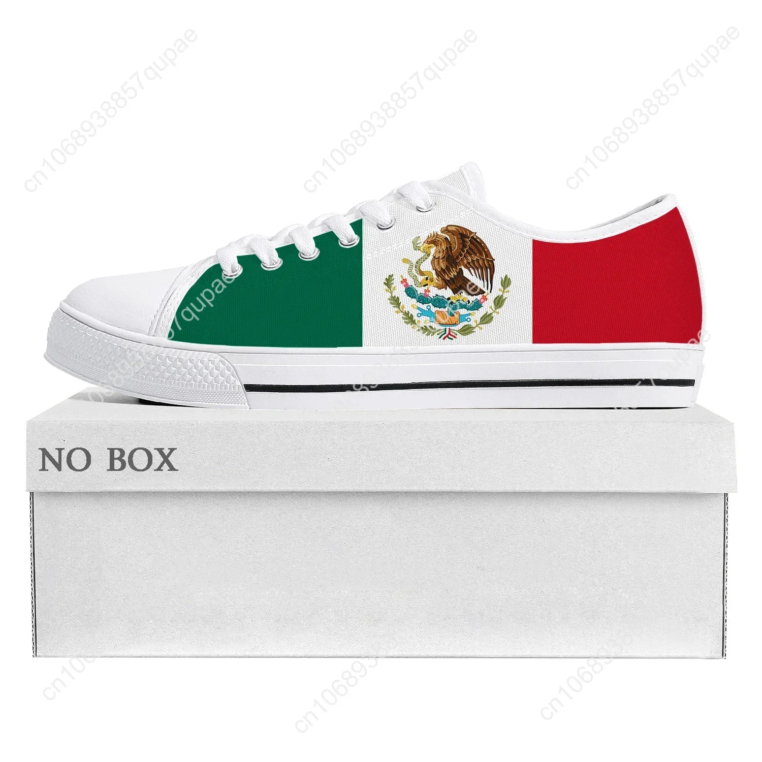 Mexican Flag Low Top High Quality Sneakers Mens Womens Teenager Canvas Sneaker mexico Prode Casual Couple Shoes Custom Shoe