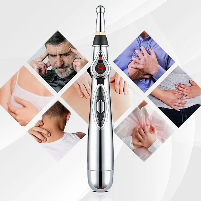 Elektronischer Akupunkturstift EMS Muskelstimulator Tens-Punkt-Massagegerät Therapie-Massagestift Meridian-Energiestift Physiotherapie