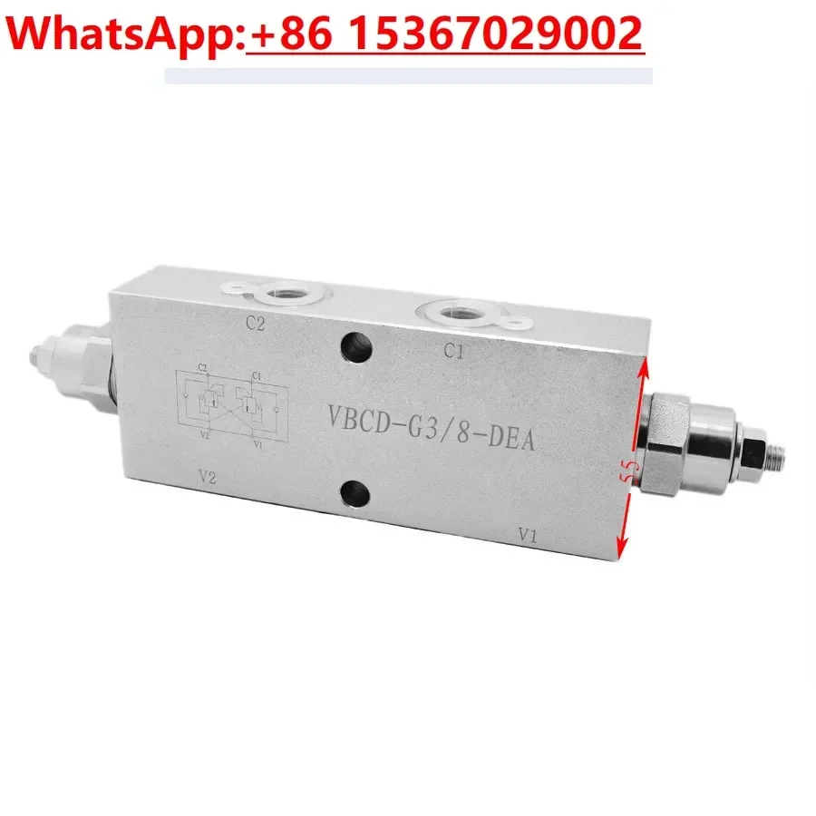 

Imported hydraulic bidirectional balance valve VBCD-G3/8 1/2-DE A -FL/SE A cylinder motor pressure maintaining valve.