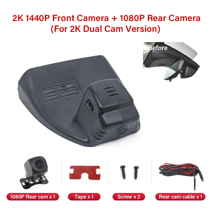HD 4K 2160P Auto DVR Dashcam Camera voor Mazda CX-30 CX30 Wifi Video Recorder HD Nachtzicht Draadloze Dashcam