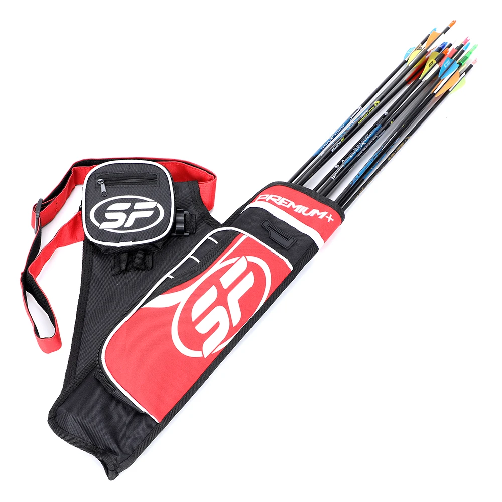 حقيبة جعبة الرماية القابلة للتعديل، حزام قماش أكسفورد، سهام جعبة السهم، ملحقات الصيد، 3 أنابيب