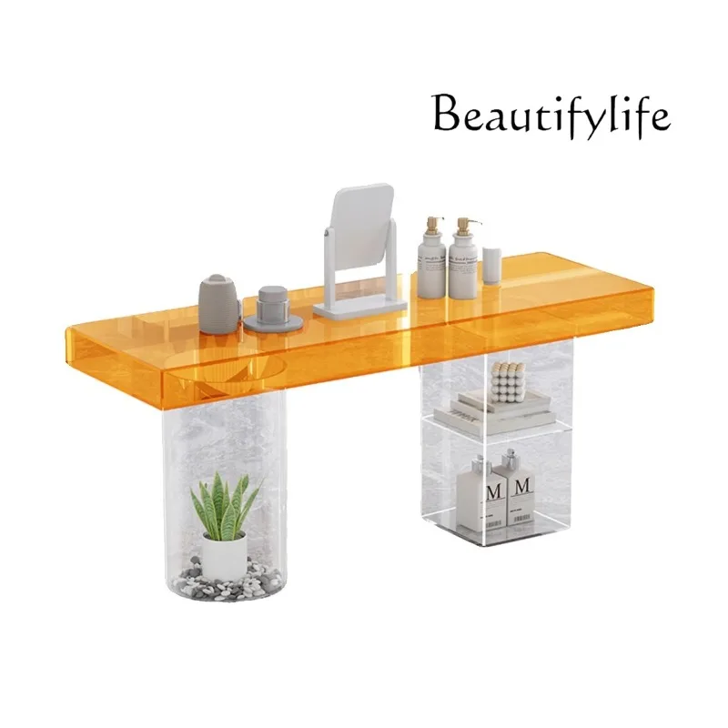 Clothing store acrylic Nakajima table display cabinet, flowing water table display table,  product display table