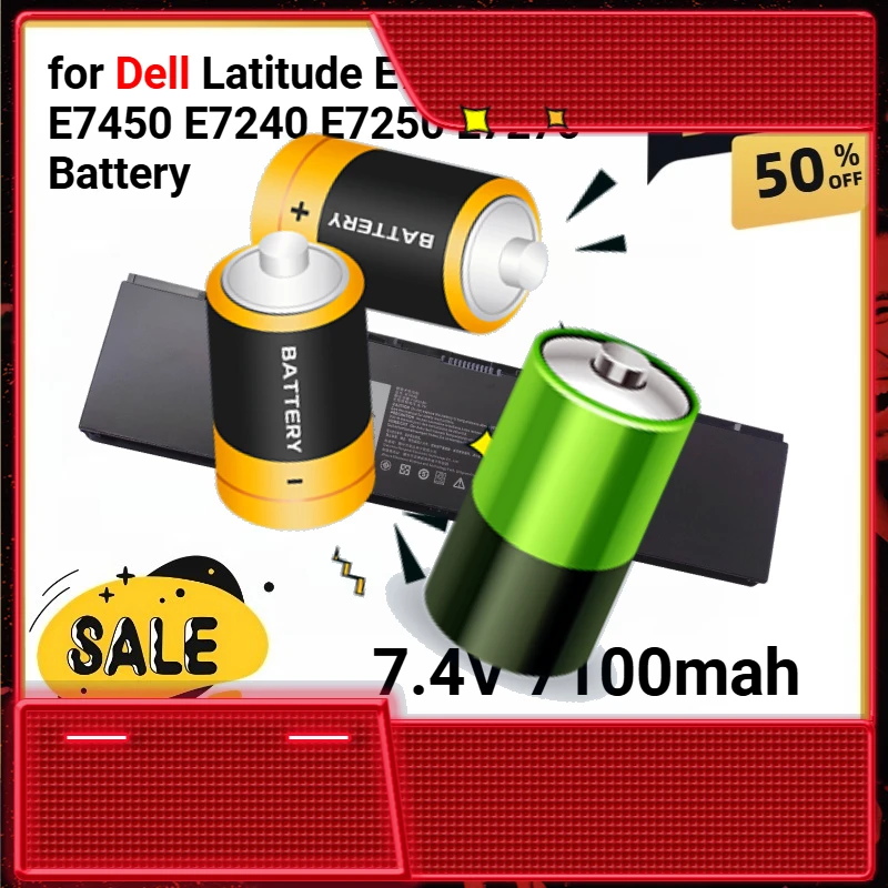 

3RNFD 7.4V 7100mah for Dell Latitude E7420 E7440 E7450 E7240 E7250 E7270 Battery E7470 E5470 E5570 Precision 3510