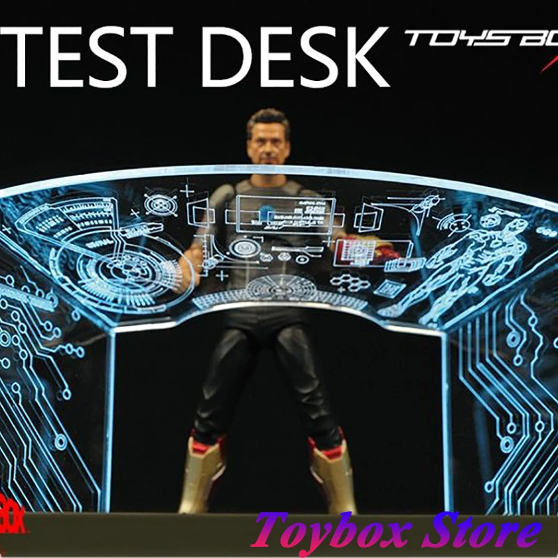 TOYS-BOX 1/12 Tony Workshop Scene Test Desk Mini Model Accessory For 6