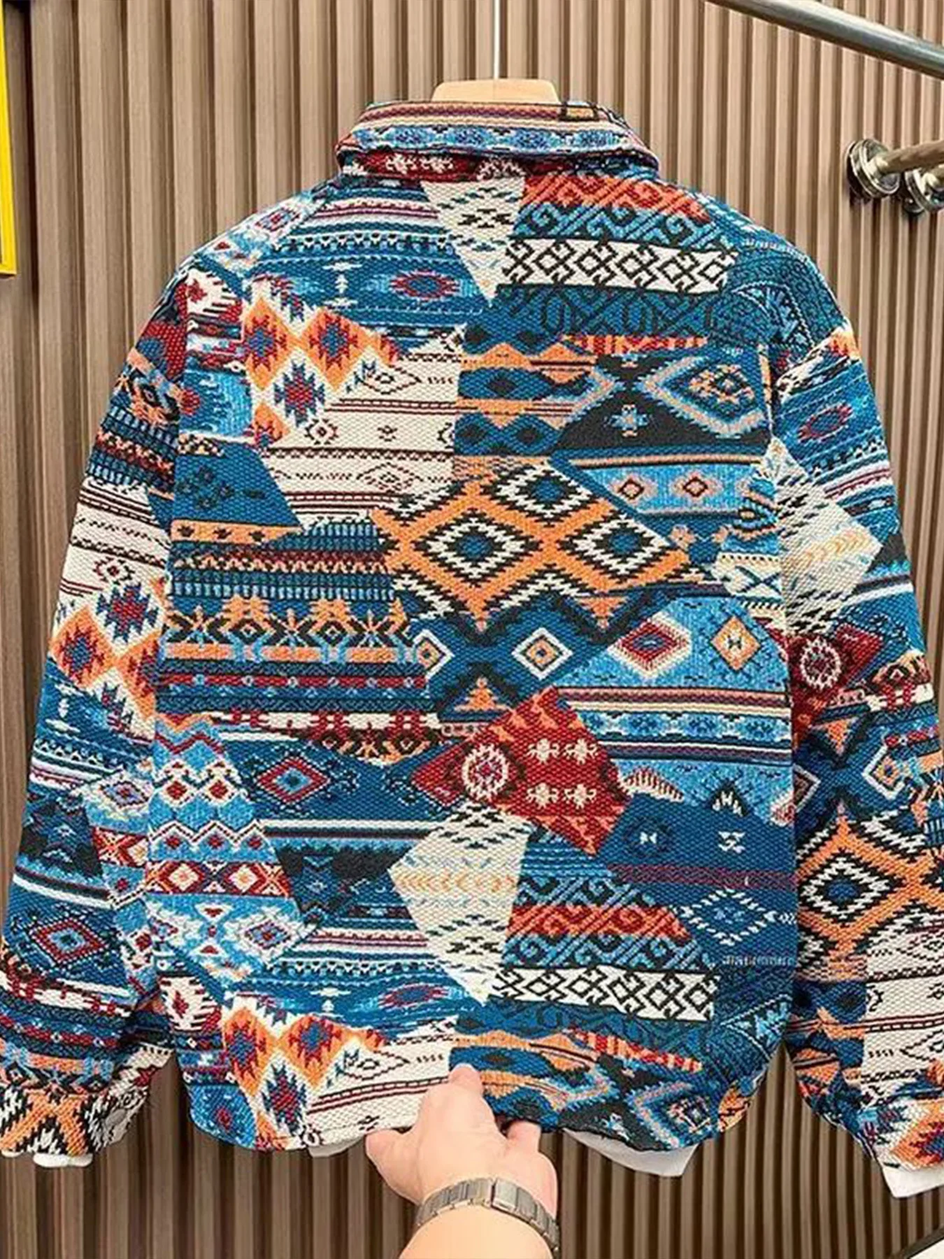 Spring and Autumn New Retro Ethnic Style Trendy Jacket for Men, Layered and Stylish Versatile Jacket