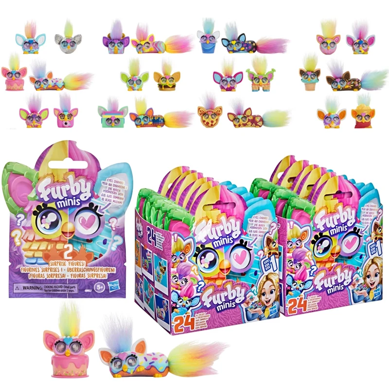 Hasbro Furby Furblets Plush Toys Doll Pet Singing Dancing Talking Recording Owl Party Collect Ornaments Kids Gifts