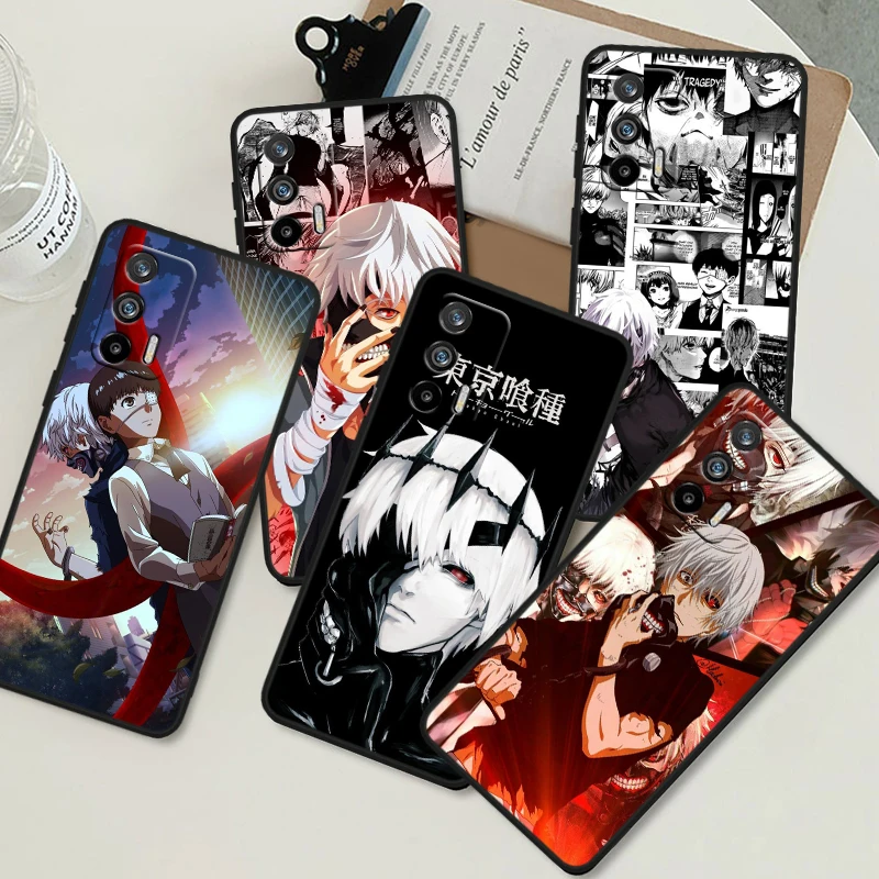 T-tokyo G-ghoul Cool Anime For OPPO Realme GT3 2 C55 C33 C35 C30S C31 X3 X2 Q5i Q3S C21Y Pro Black Silicone Phone Case