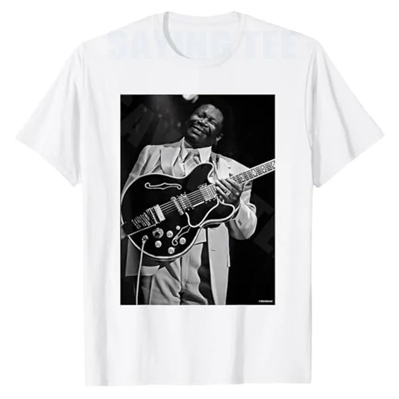 B.B. King of The Blues Live LA 1979 von Dick Barnatt T-Shirt Y2k Streetwear Kleidung Musikliebhaber Rock Punk Fun Grafik-Bekleidung T-Shirt – Detail 8