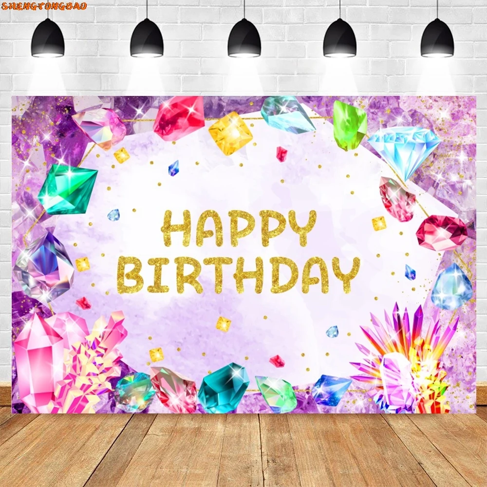 Happy วันเกิดสําหรับถ่ายภาพ Safari สัตว์ Mermaid ผีเสื้อดอกไม้ Baby Shower Party Decor พื้นหลังปรับแต่ง