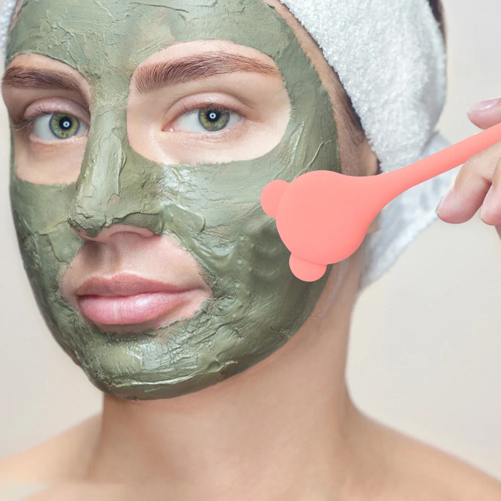 

2 Pcs Cleaning Tools Nose Brush Cleansing Silicone Cleaner Makeup for Blackheads Green