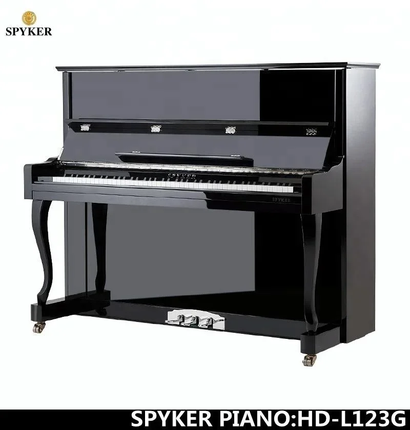 SPYKER Piano High Quality Black Polish Acoustic Upright Mechanical Piano HD-L123G