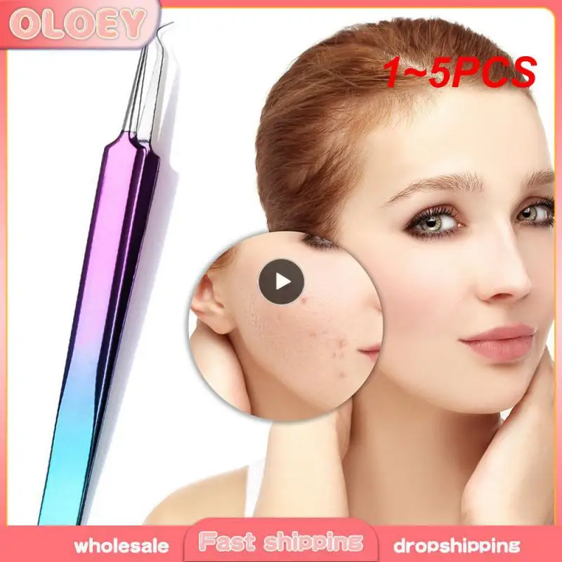 1~5PCS Acne Acne Needle Tweezers Easy To Use Promotes Clear Skin Multi-purpose Reliable Performance Gentle Skin