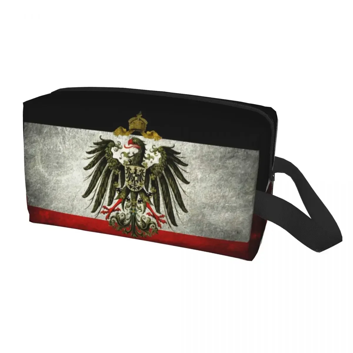 Podróżna flaga imperium niemieckiego Niemcy kosmetyczka przenośny makijaż organizer na kosmetyki dla kobiet przechowywanie kosmetyków Dopp Kit Case