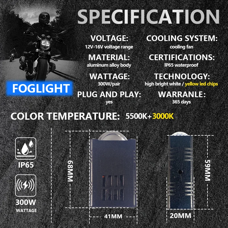 رقيقة جدا أضواء القيادة الصغيرة LED مساعد للدراجات النارية العلوي العارض عدسة ثنائية LED مصفوفة كشافات مزدوجة الألوان شعاع #6