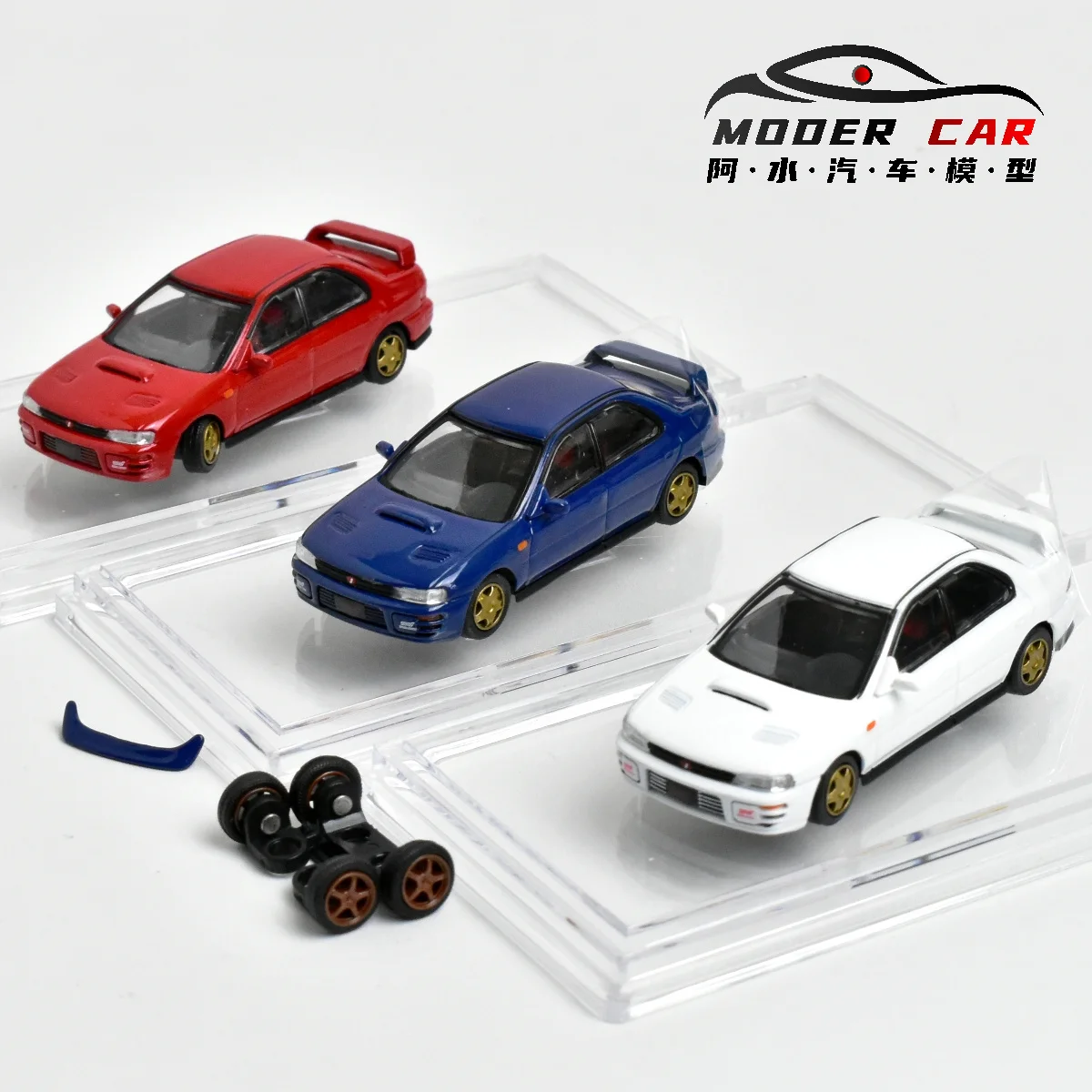 

Модель автомобиля BM 1:64 Impreza WRX для взрослых, хобби 1994, литая под давлением