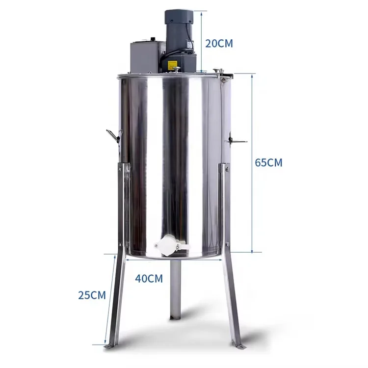 Stainless Steel Electric 3 Frame Honey Shaker Apiary Honey Processing Extractor