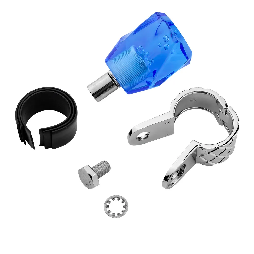 Universal Acrylic Diamond Steering Wheel Booster Ball Knob Power Handle Spinner Car Auto Interior Accessories