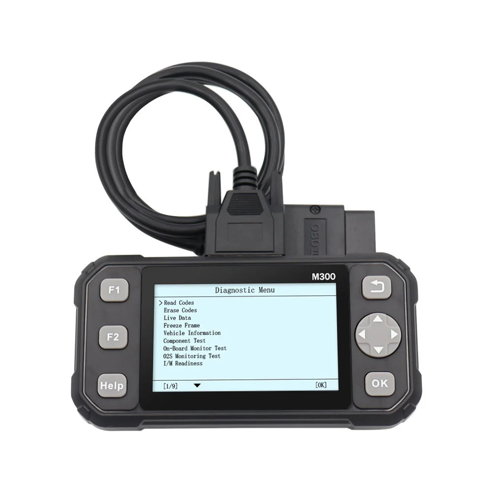 

M300 ELM327 Automotive Code Scanner Engine Fault Code Reader Vehicles OBDII Diagnostic Scan Tool Maintenance Lamp Reset Plastics