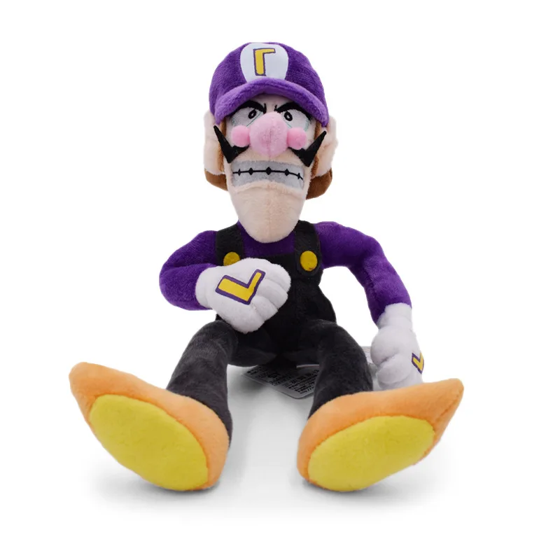 Super Marios Bros Wario Waluigi Plushes Toys Anime Figures Soft Stuffed Animals Cartoon Model Dolls Kids Toys Room Decoration