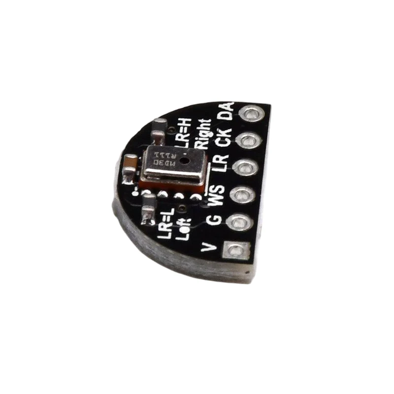 Microphone Module I2S Interface Low Noise High Sensitivity 140dB SPL 57dB SNR for Audio Collection Embedded Project Development