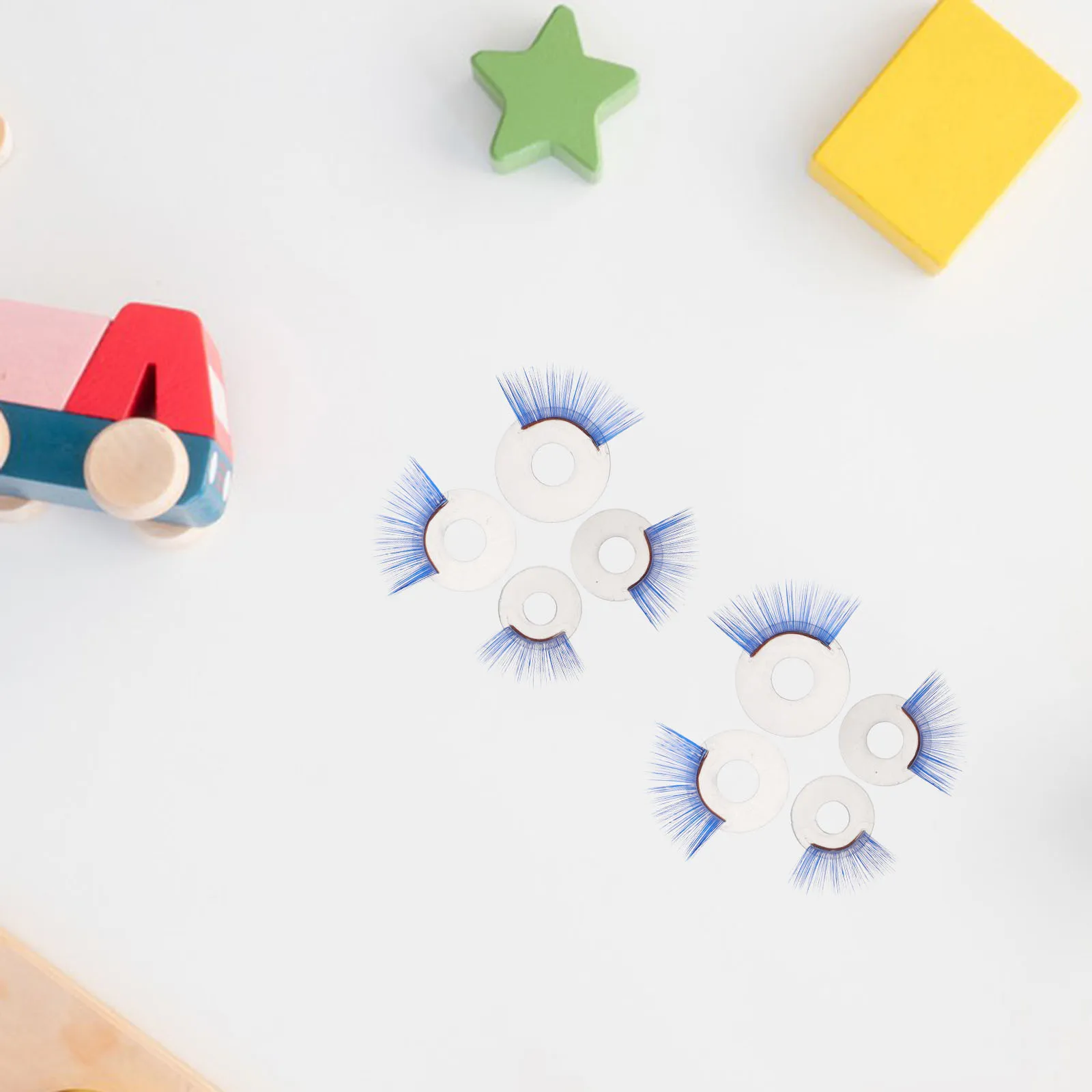 20 peças cílios artesanais para amigurumi-multi tamanho 14mm 16mm 18mm 20mm acessórios de cílios macios decoração realista faça você mesmo