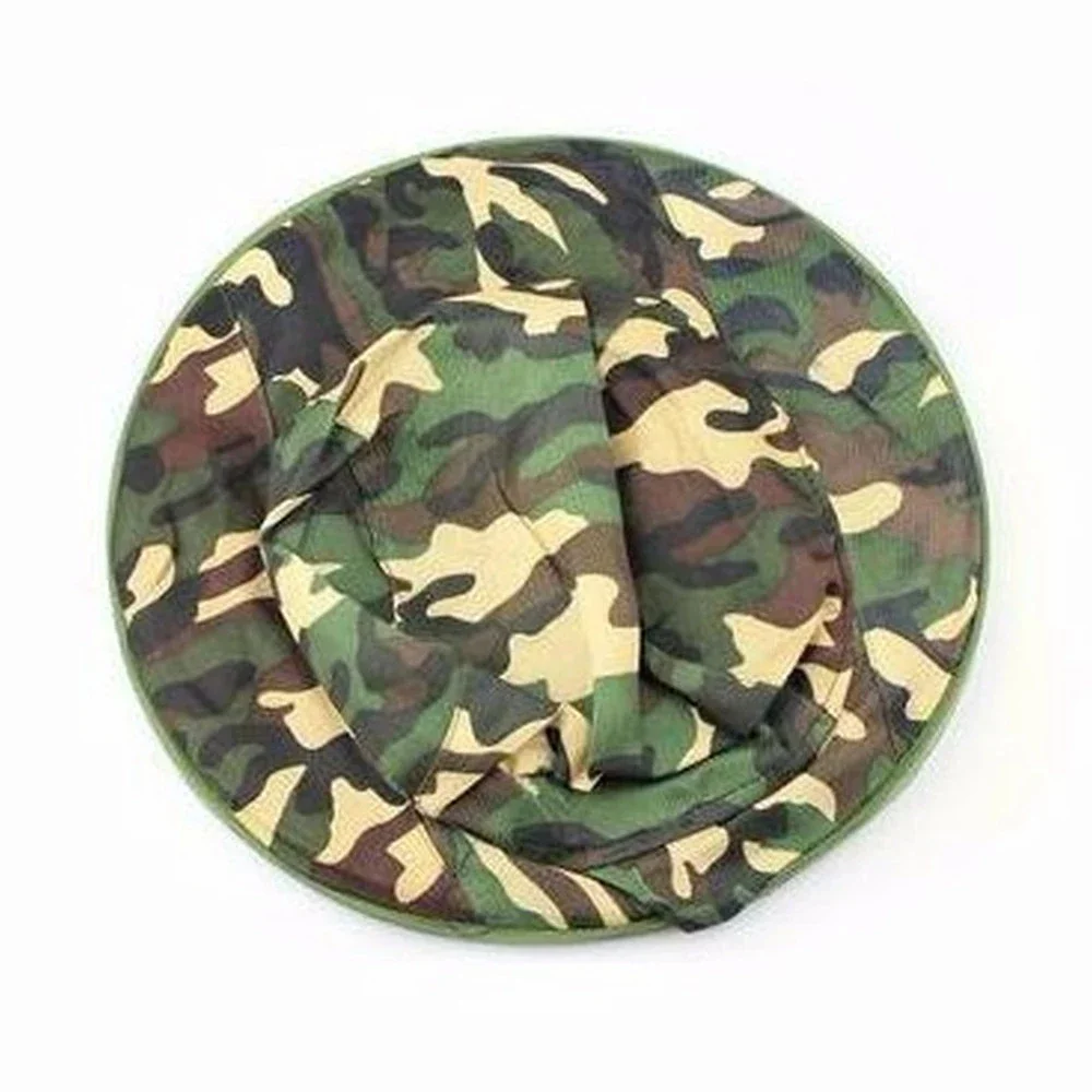 Cappello da apicoltura Scialle mimetico esterno Wild Anti-zanzara Bee Cap Pesca nella giungla Sole Cappello lungo con zanzariera Cappelli protettivi per il sole