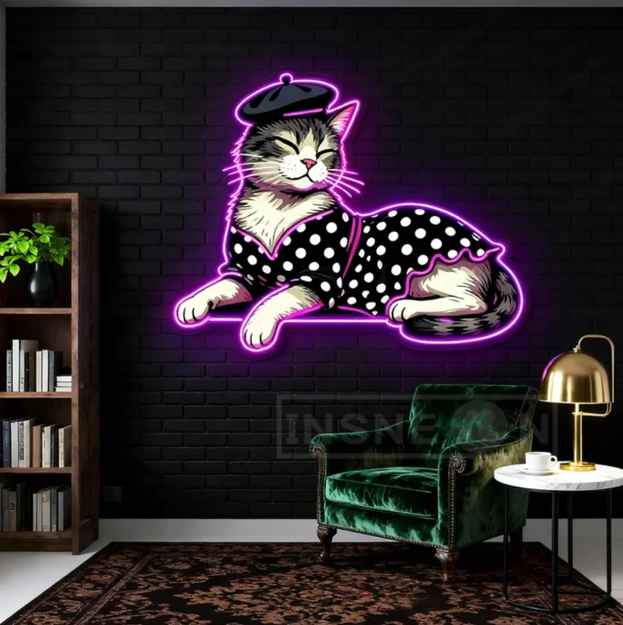 Banana Neon Logo Custom UV Printing Acrylic Sign Personalized LED Home Wall Decor Business Advertising Signage Shop Name Sign