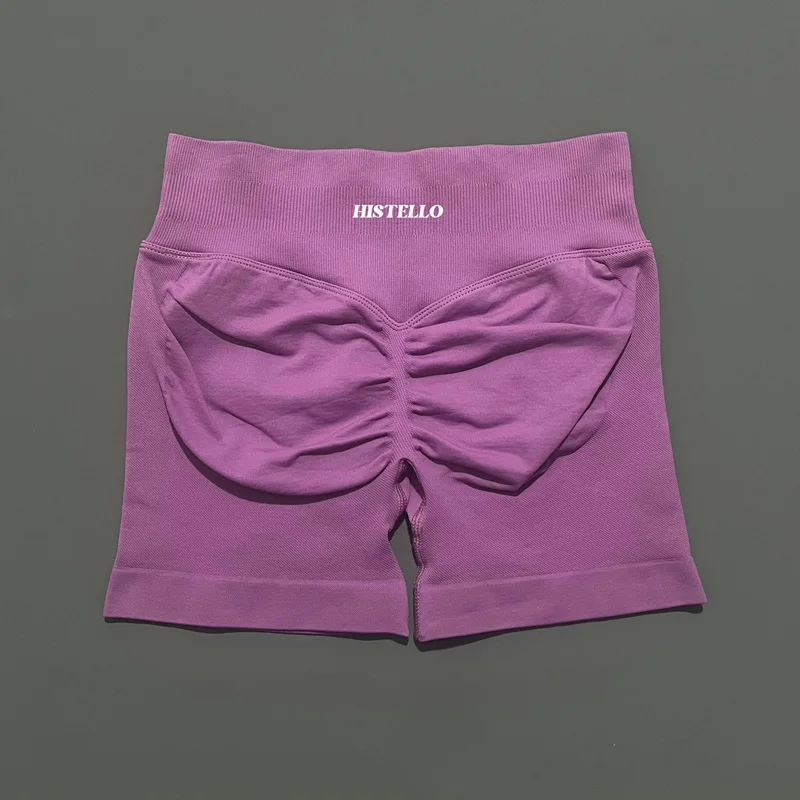 HISTELLO Impact Shorts Df Substitute High Waist Damen Yoga Workout Shorts Nahtlose Leggings Stretch Fitness Gym Laufshorts – Detail 29
