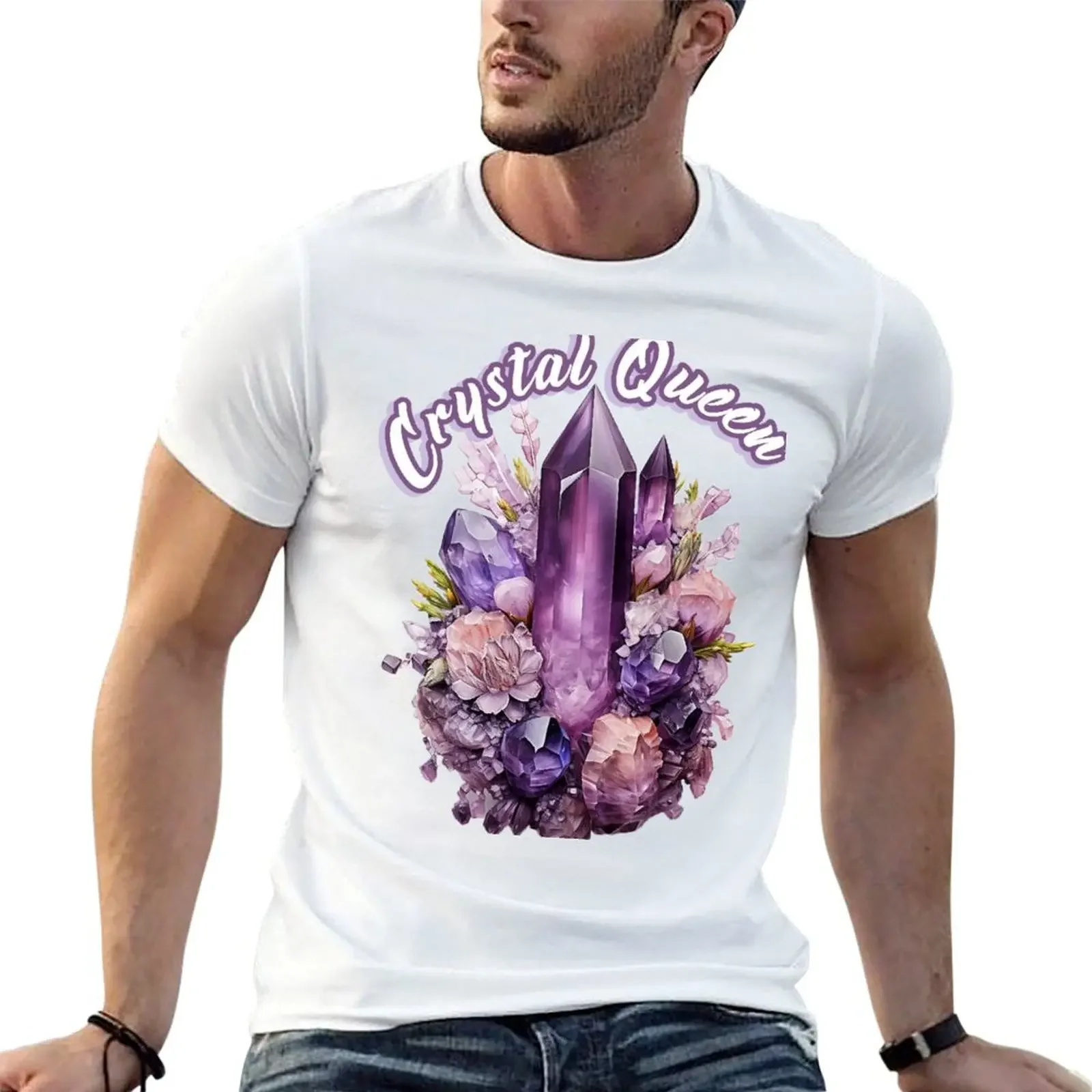 

Crystal Queen T-shirt Short sleeve tee new edition plus size tops t shirts for men graphic