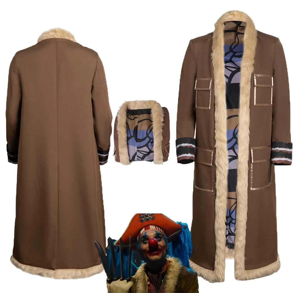 

TV Live Action Piece Buggy Cosplay Costume Fantasy Long Coat Outfits For Adult Men Male Roleplay Halloween Carnival Suit