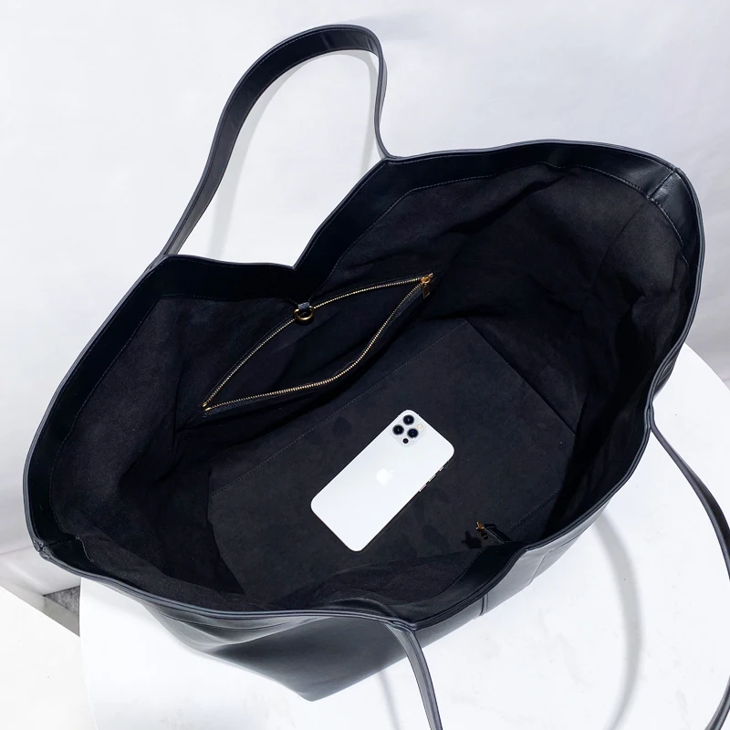 Custom Initials Oversize Tote Bags For Women Luxury Designer Handbags Purses 2025 New In PU Large Capacity Top Underarm Shoulder view 5