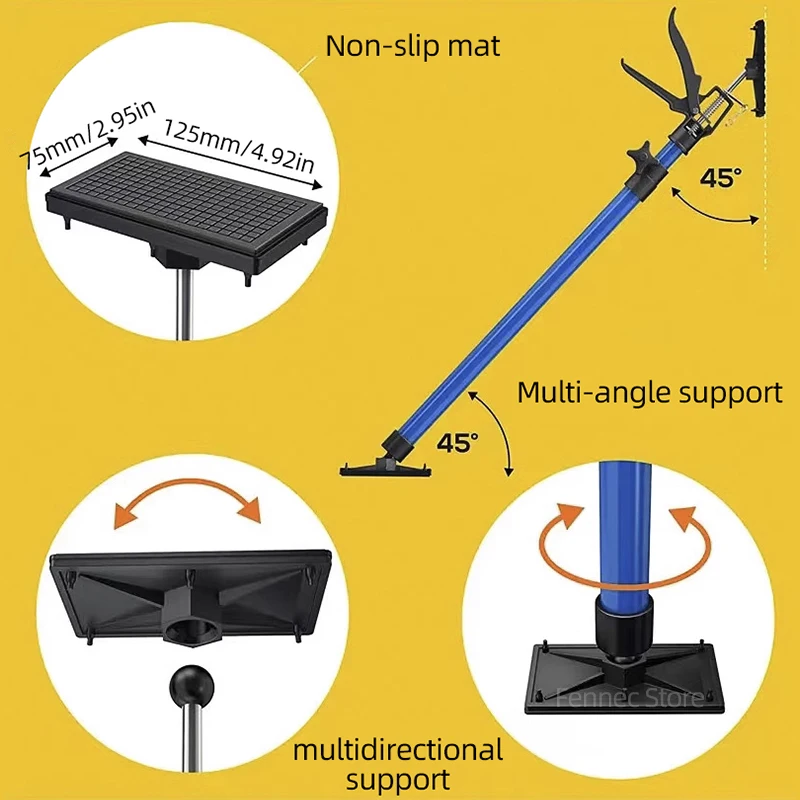 Telescopic Support Rod Hanging Cabinet 115-290cm Wooden Ceiling Door Frame Raise Lifter Home D Ecoration Installation Tool