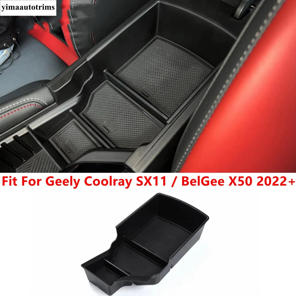 

Car Center Console Armrest Storage Box Organizer Tray For Geely Coolray SX11 / BelGee X50 2022 2023 Auto Accessories Interior