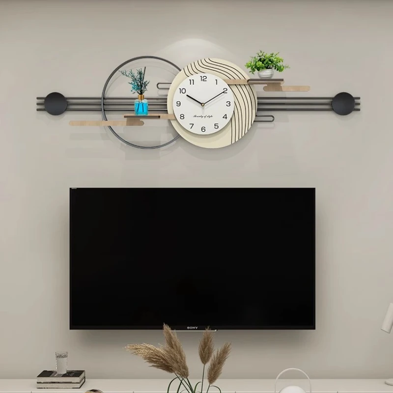 Luxury digital wall corner wall clock Mechanism for godinnik room electronic wall hanger Room ornaments Living room clock Modern