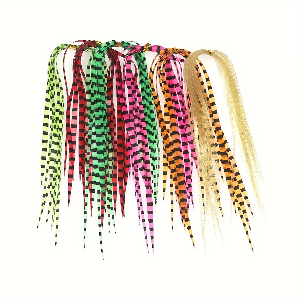 10PCS Silikon Röcke Streamer Lockt Anhänger Integrierte Spinnerbait Buzzbait Gummi Jig Lockt Fliegen Binden Materialien – Detail 7