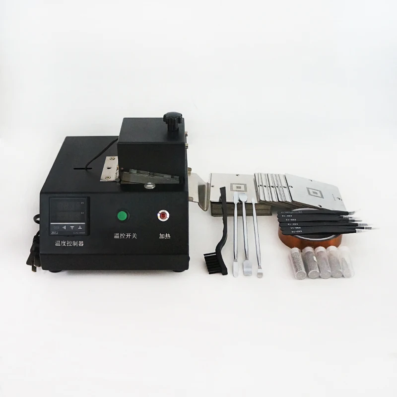 BGA Reballing Machine LY M700 341pcs Heated Stencils With Solder Balls ESD Tweezer Brush BGA Rework Repair Tools