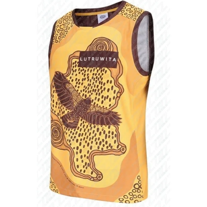 Hawthorne Hawks, Youth Training Vest, Sports and Fitness Vest, Sleeveless Australian Football Jersey, Replica Team Uniform