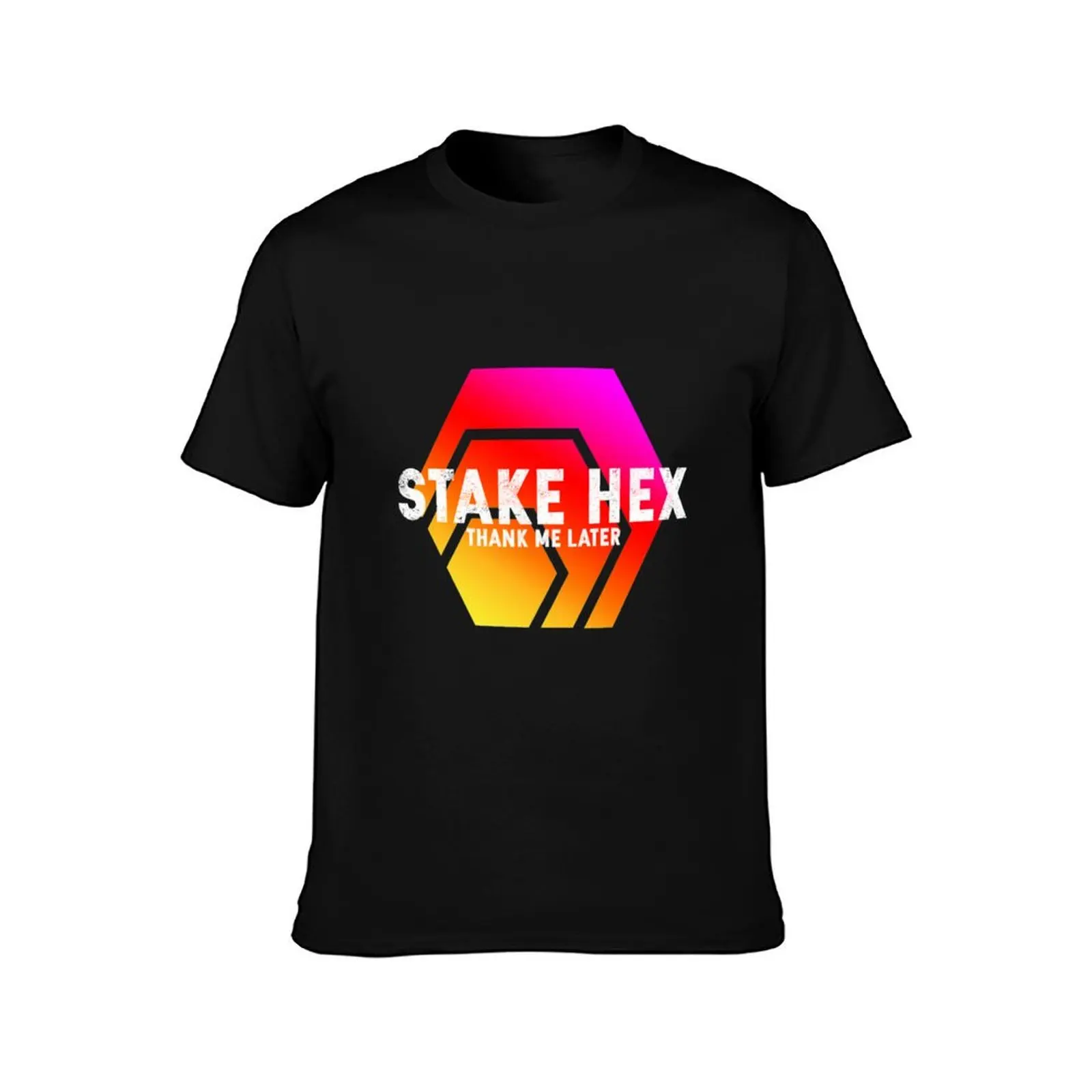 HEX Crypto Hexagon Logo, A Cool Crypto for Mens and Womens. T-Shirt Sweat Absorbing Sports Tee Shirt T-Shirt