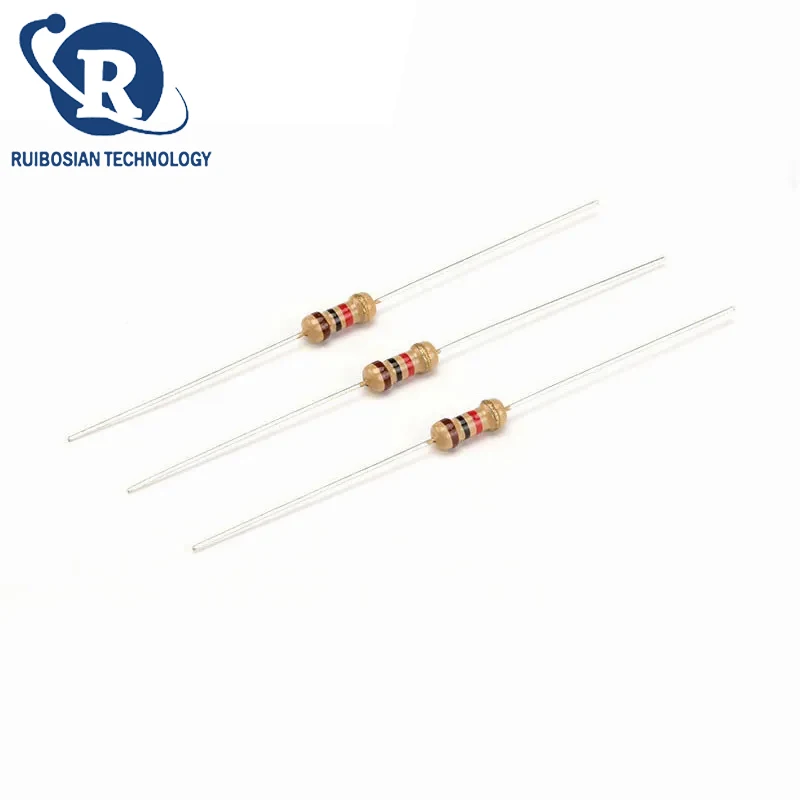 Imagem -02 - Resistor do Filme do Carbono 4w 1r10m 0r 10r 100r 220r 330r 1k 2.2k 3.3k 4.7k 10k 22k 47k 100k 1m 10 100 1000 Peças 220 330 Ohms