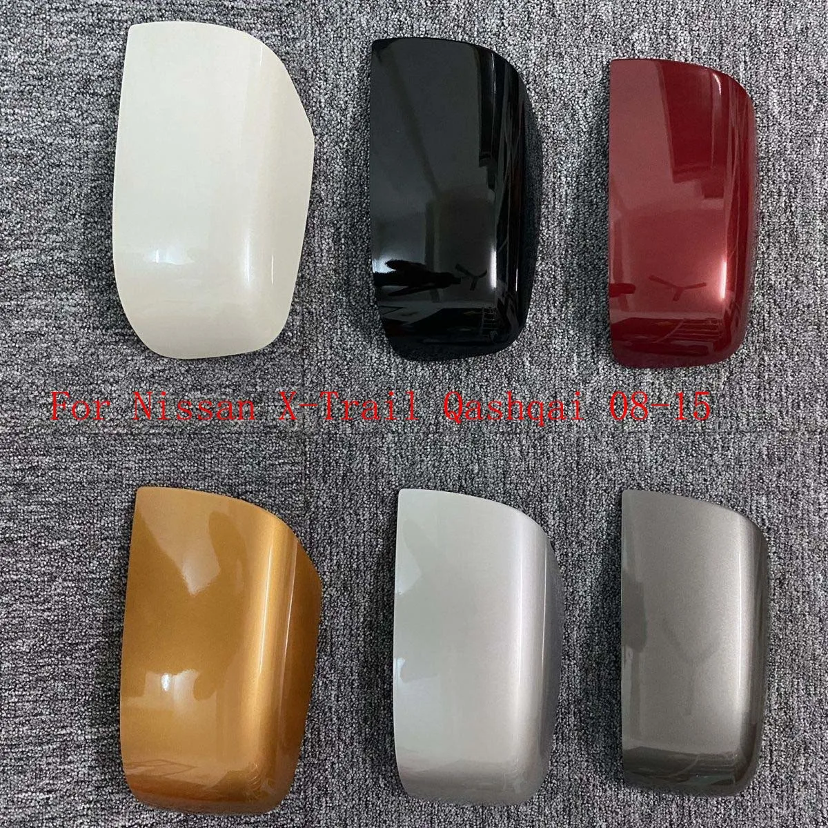 Side Rearview Mirror Housing Cover For Nissan X-Trail Qashqai 2008-2015 Rear View Mirror Back Shell Cap