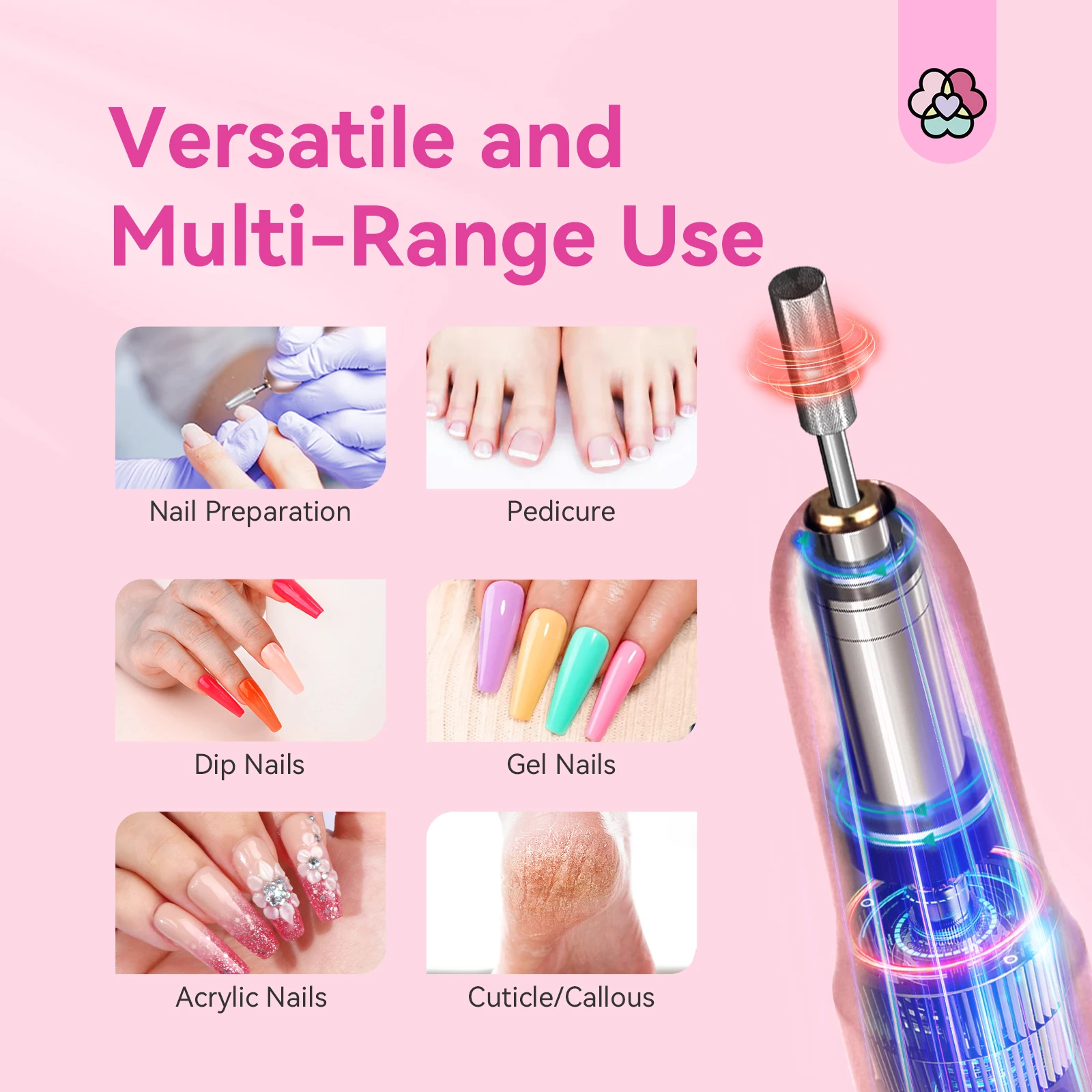 SAVILAND Electric Nail Polisher Drill Professional Nails Grinding Polishing Art Sanding File Pen Removing Nail Manicure Tools