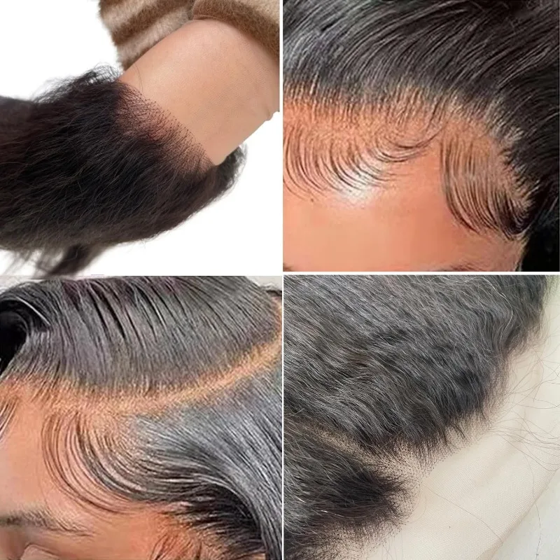 Keriting Lurus 13X6 Renda Frontal Penutupan 100% Rambut Manusia Transparan Renda Frontal Brasil Remy Rambut Lembut dan Halus untuk Wanita