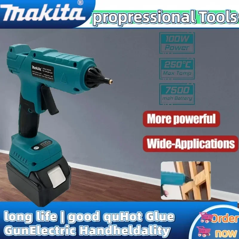 Makita pistolet à colle électrique portatif sans fil réparation outil de bricolage soudage thermofusible pistolet à Air chaud batterie 18V