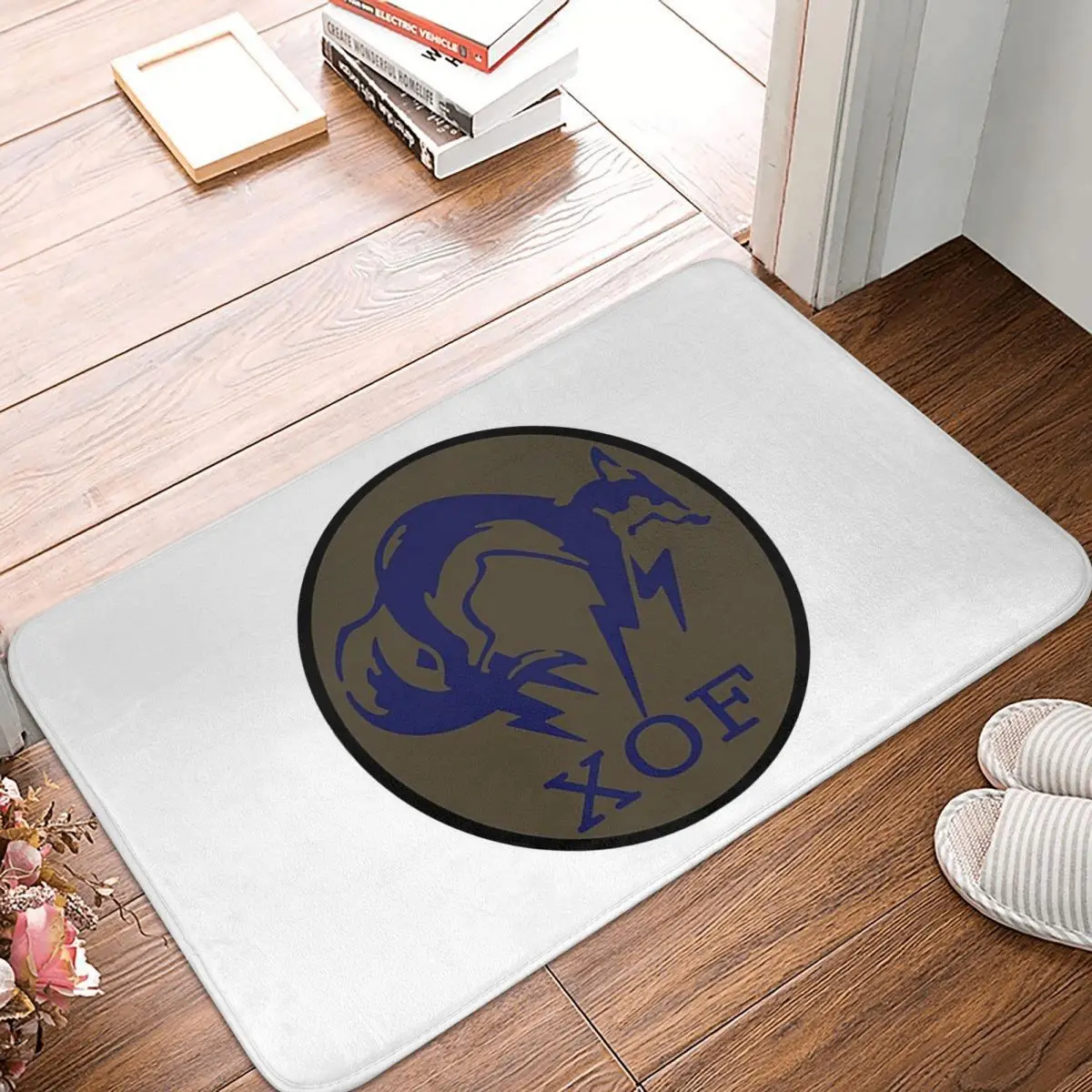 Metal Gear Solid Fox Logo Doormat Rug Carpet Mat Footpad Polyester Non-slip Dust-Proo Entrance Kitchen Bedroom Balcony Toilet