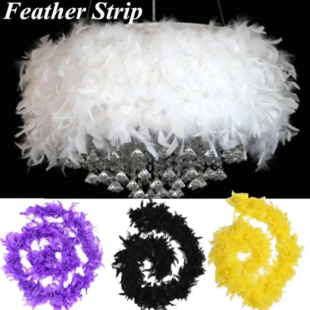 2 yards fluffy turkish feather boa / scarf clothing accessories feather costume / party wedding decoration feather crafts