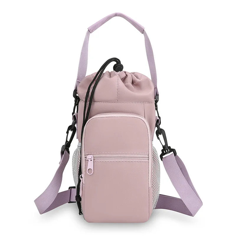 Lightweight Simple Messenger Bag Outdoor Portable Crossbody Satchel Water Bottle Holder Phone Pouch Travel Hiking Daily Casual