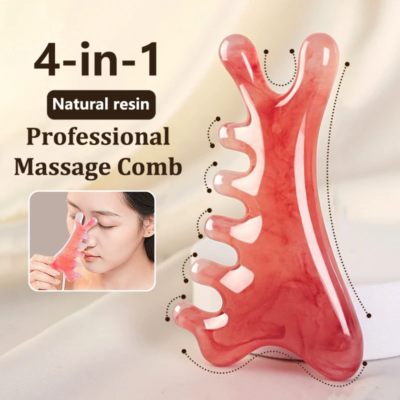 1Pcs Cartoon Dolphin Resin Body Nose Scalp Meridian Massage Comb 4In1 Comb Blood Circulation Anti-static Smooth Hair Comb